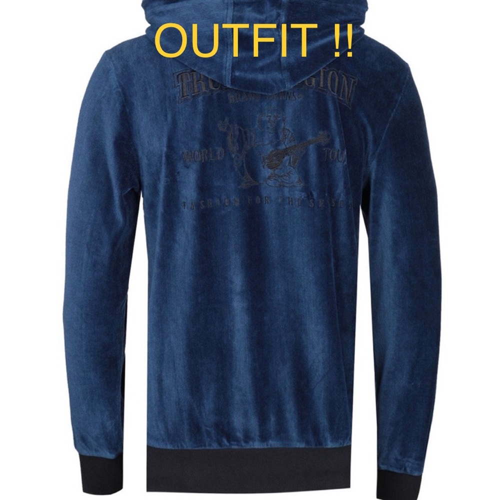True Religion VELOUR CORDUROY TRACKSUIT Top & Bottom $300Retail-Mens XXXL-NWT